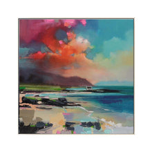 Load image into Gallery viewer, Blue Sea Painting Scenery Seascape Canvas Art Red Landscape Wp072