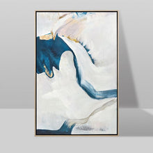 Load image into Gallery viewer, Blue White Abstract Painting Modern Wall Abstract Art Sp061