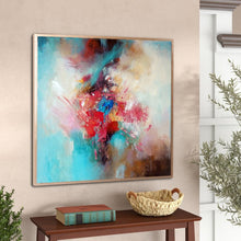 Load image into Gallery viewer, Blue White Red Abstract Painting Living Room Art Sp030