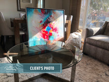 Load image into Gallery viewer, Blue White Red Abstract Painting Living Room Art Sp030