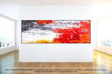 Load image into Gallery viewer, Blue White Red Abstract Painting for Dining Room Kp103
