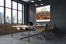 Load image into Gallery viewer, Brown And Yellow Gtay Texture Abstract Paintings On Canvas Sp057