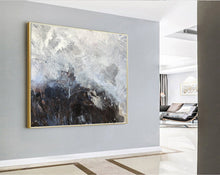 Load image into Gallery viewer, Brown Gray Abstract Painting Texture Modern Painting Wp055