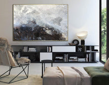 Load image into Gallery viewer, Brown Gray Abstract Painting Texture Modern Painting Wp055