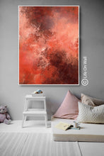 Load image into Gallery viewer, Brown Peach Red Abstract Painting Original Abstract Art Wp058
