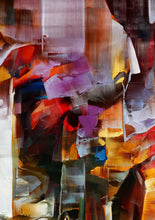 Load image into Gallery viewer, Brown Red White Abstract Painting Colorful Living Room Art Wp052