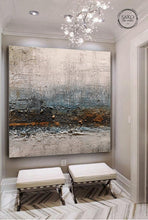 Load image into Gallery viewer, Brown White Gray Abstract Painting for Office Sp013