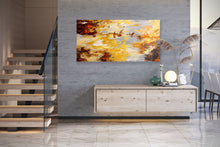 Load image into Gallery viewer, Brown Yellow Grey Modern Wall Art Wall Art Decor Original Abstract Art Kp107