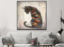 Load image into Gallery viewer, Cat Painting Abstract Animal Painting Living Room Art Sp042