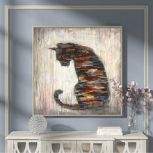 Load image into Gallery viewer, Cat Painting Abstract Animal Painting Living Room Art Sp042