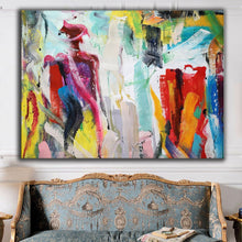 Load image into Gallery viewer, Colorful Abstract Acrylic Painting Modern Wall Art Wp078