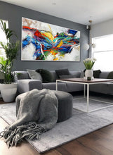 Load image into Gallery viewer, Colorful Abstract Hand Painted Modern Oversize Abstract Wall Art Wp026