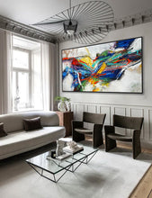 Load image into Gallery viewer, Colorful Abstract Hand Painted Modern Oversize Abstract Wall Art Wp026