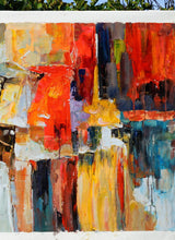 Load image into Gallery viewer, Colorful Abstract Painting Red Modern Canvas Painting Sp074