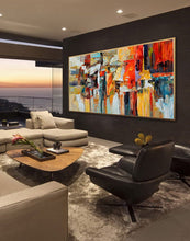 Load image into Gallery viewer, Colorful Abstract Painting Red Modern Canvas Painting Sp074