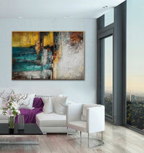 Load image into Gallery viewer, Colorful Painting Texture Palette Knife Modern Wall Art Hand Painted Sp105