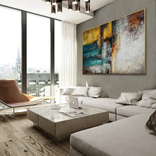 Load image into Gallery viewer, Colorful Painting Texture Palette Knife Modern Wall Art Hand Painted Sp105