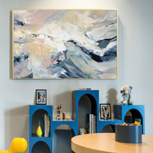 Load image into Gallery viewer, Colorful Platte Knife Painting Abstract Mountain Painting Wp069