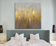 Load image into Gallery viewer, Glod Abstract Painting On Canvas Oversized Acrylic Painting Sp059