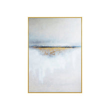 Load image into Gallery viewer, Gold Leaf Sunrise Scenery Painting Seascape Abstract Acrylic Painting Wp077