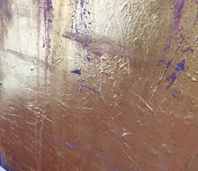 Load image into Gallery viewer, Gold Purple Abstract Painting Original Artwork Sp022