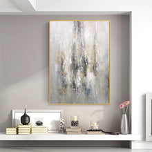 Load image into Gallery viewer, Gray Abstract Acrylic Painting Modern Textured Canvas Art Sp095