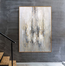 Load image into Gallery viewer, Gray Abstract Acrylic Painting Modern Textured Canvas Art Sp095