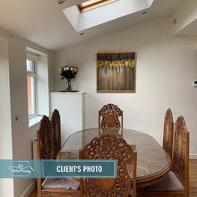 Load image into Gallery viewer, Gray Abstract Painting Gold Leaf Art Original Office Decor Contemporary Art Sp032