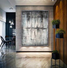 Load image into Gallery viewer, Gray Abstract Painting Original Contemporary Painting Sp088