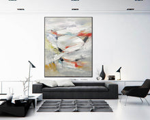 Load image into Gallery viewer, Gray Abstract Painting Oversized Modern Canvas Painting Sp071