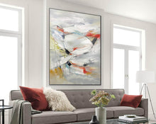 Load image into Gallery viewer, Gray Abstract Painting Oversized Modern Canvas Painting Sp071