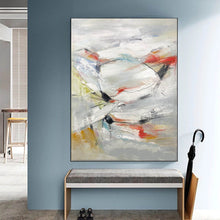 Load image into Gallery viewer, Gray Abstract Painting Oversized Modern Canvas Painting Sp071