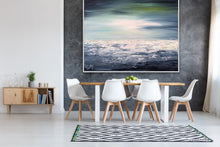 Load image into Gallery viewer, Gray Beach Abstract Painting Light Blue Modern art Contemporary Artwork Wp081