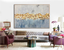 Load image into Gallery viewer, Gray Blue Abstract Painting Oversized Painting Sp070