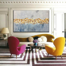 Load image into Gallery viewer, Gray Blue Abstract Painting Oversized Painting Sp070