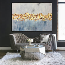 Load image into Gallery viewer, Gray Blue Abstract Painting Oversized Painting Sp070