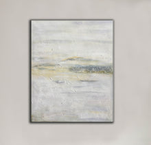 Load image into Gallery viewer, Gray Yellow Textured Painting Oversized Abstract Art Wp045