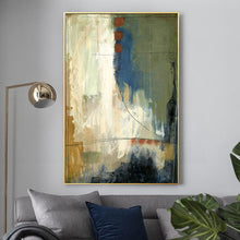Load image into Gallery viewer, Green Abstract Canvas Art Abstract Beige Painting Acrylic Canvas Painting Wp073