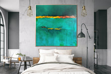 Load image into Gallery viewer, Green Abstract Painting On Canvas Contemporary Art Sp039