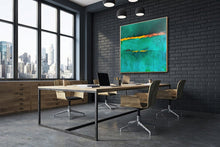 Load image into Gallery viewer, Green Abstract Painting On Canvas Contemporary Art Sp039