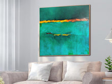 Load image into Gallery viewer, Green Abstract Painting On Canvas Contemporary Art Sp039