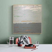 Load image into Gallery viewer, Grey And White Abstract Painting Palette Knife Contemporary Painting Sp053