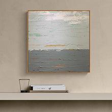 Load image into Gallery viewer, Grey And White Abstract Painting Palette Knife Contemporary Painting Sp053