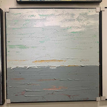 Load image into Gallery viewer, Grey And White Abstract Painting Palette Knife Contemporary Painting Sp053