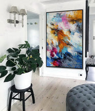 Load image into Gallery viewer, Hand Painted Oil Painting On Canvas Lilac Violet Blue Sp102