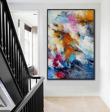 Load image into Gallery viewer, Hand Painted Oil Painting On Canvas Lilac Violet Blue Sp102