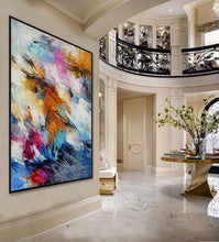 Load image into Gallery viewer, Hand Painted Oil Painting On Canvas Lilac Violet Blue Sp102