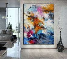 Load image into Gallery viewer, Hand Painted Oil Painting On Canvas Lilac Violet Blue Sp102