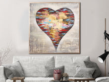 Load image into Gallery viewer, Heart Abstract Art Love Painting Modern Abstract Painting On Canvas Sp064