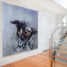 Load image into Gallery viewer, Horse Painting Abstract Horse Painting Palette Knife Canvas Art Wp067